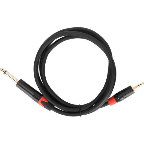 Adaptateur Jack 3.5mm Mâle vers 6.5mm Mâle Câble Audio 1.5m Professionnel (1/5)