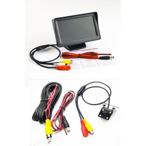 Kit de système de caméra de recul sans fil pour voiture/camion/van/pick-up/RV 4.3 ''système de sauvegarde de vue arrière de Surveillance