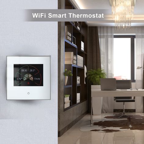 Eosnow WiFi Smart Thermostat Temperaturregler Wöchentlich programmierbare Touch-Steuerung/Mobile APP/Sprachsteuerung Kompatibel mit Alexa/Home, für Warmwasserbereitung 5A