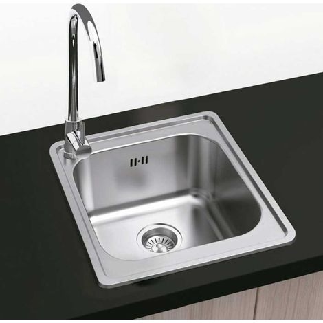 Fregadero Encastrar Cuadrado Tokio 50x50 1 Seno - Acero Inox