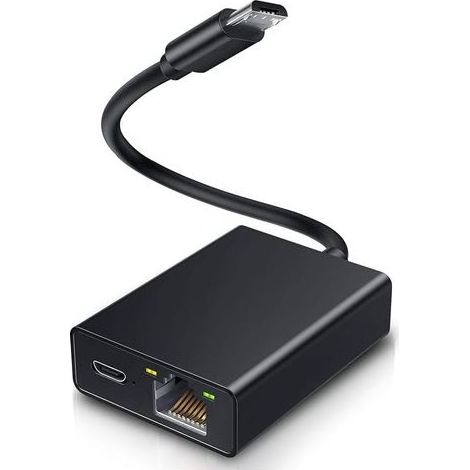 Adaptateur Ethernet pour Fire TV Stick, Micro USB vers RJ45 Adaptateur Réseau Ethernet Compatible avec Fire Stick 4K, Chromecast Google Home Mini et d'autres Sticks TV en Streaming (1/5)