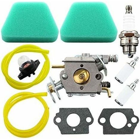 Carburateur pour tronçonneuse Poulan et Poulan Pro 2250 2450 2550 2550LE 260Pro – Compatible Walbro WT-625 et Zama C1Q-W9 – Avec filtre à air - 530035400 (1/5)
