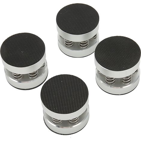 4 pièces de pieds amortisseurs anti-vibrations en alliage d'aluminium pour enceintes HiFi, supports d'isolation avec ressort (1/5)