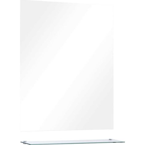 Maison Exclusive - Specchio da Parete con Mensola 50x60 cm in Vetro Temperato (1/5)