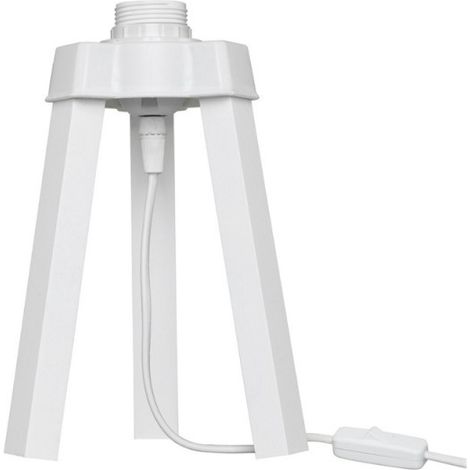 Lámpara de mesa trípode de madera en blanco - Piko MDL4768 (1/2)