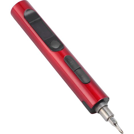 Mini tournevis électrique 32 en 1, kit de tournevis sans fil précis pour la réparation d'appareils électroniques (RC, ordinateur portable, téléphone, etc.), rouge. (1/5)