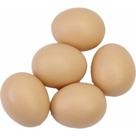 BRAVIX Faux oeuf poule artificielle volaille coop nid en plastique pratique et pratique-5PCS