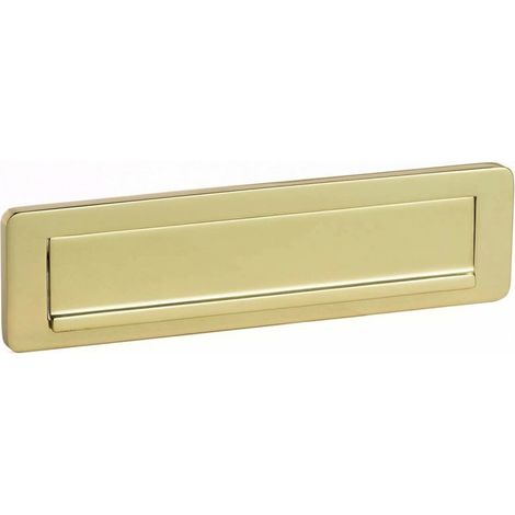 PLACCA IMBUCALETTERE SILMEC S660  OTTONE LUCIDO MM.275X75  COD.10-660.61 (1/3)