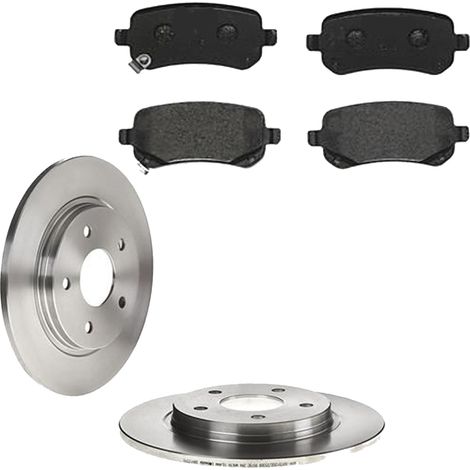 KIT FRENI POSTERIORI compatibile con DODGE GRAND CARAVAN - DISCHI + PASTIGLIE OEM: P11021 / BDS1783HC /SOSTITUZIONE DIRETTA/BASSA POLVERE/SILENZIOSO