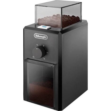 Delonghi – Moulin à café électrique 120g – 17 niveaux de broyage – Meules Burr pour mouture précise – Noir