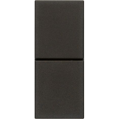 Due pulsanti indip. NO+NO 10A colore nero serie Linea vimar 30066.G
