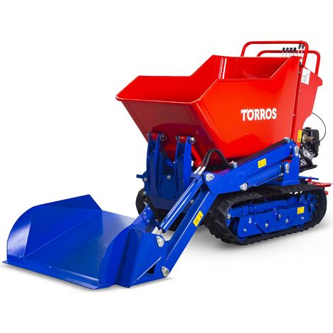 Torros – Minidumper hydrostatique à chenilles 800 kg – Pelle inclinable 80 kg – Moteur Honda 9 ch – HRD800HA (1/5)