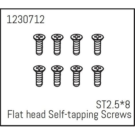 Flat head Self-tapping screws ST2.5x8