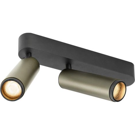 Plafonnier GRIP M intérieur double PHASE 2700 K 28 W 42° bronze / noir - SLV - 1009080 (1/3)