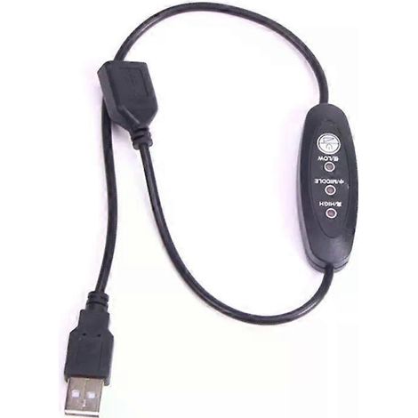 USB-Temperaturregler 5V-12V Heizungsthermostat, 3-stufig einstellbar, 24W (1/4)