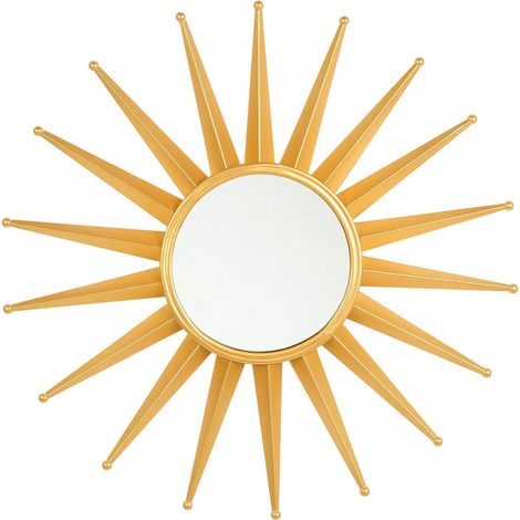 Wandspiegel PERELLI 60 cm 60 cm Metall Gold (1/5)
