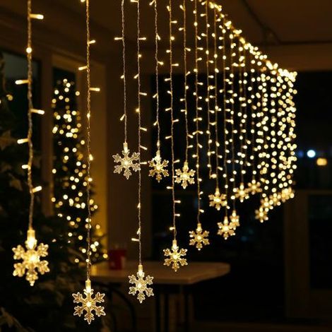 NATALE - TENDA LUMINOSA A STELLA 96 LED L. CALDA IP44 X EST. MAURER