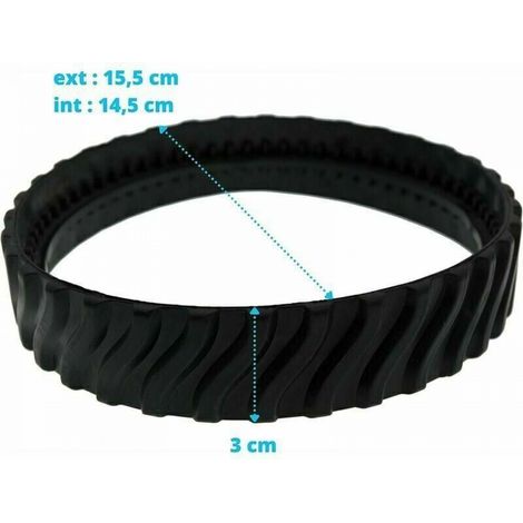 2 chenilles adaptables pour pneus Zodiac MX6 MX8 MX9, Baracuda Robot Nettoyeur de Piscine R0526100 (1/4)