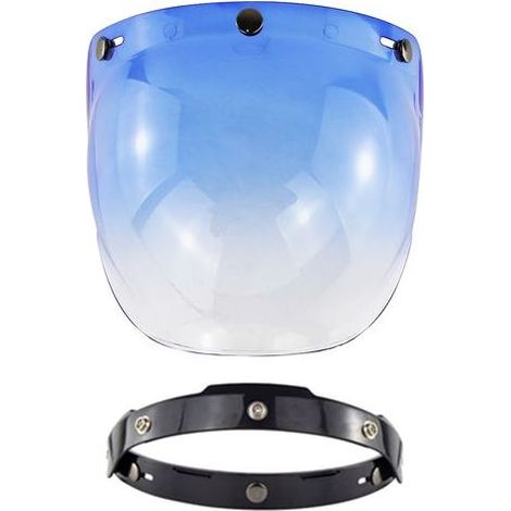 Visière de casque ouvert pour moto, accessoire de casque à bulles (1/5)