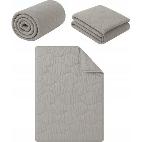 Couette Silicone - Gris - 180x200cm - Anti-allergique - Toutes Saisons (1/5)