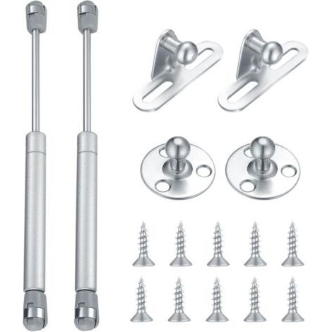 Lot de 2 ressorts à gaz, 60 N vérin pneumatique pour meubles, pistons pour portes de cuisine, piston à gaz pour portes, charn (1/4)