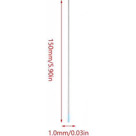 10 électrodes en tungstène-lanthane, tiges de tungstène polies pour l'exportation WL20 bleues (1/5)