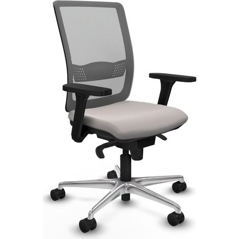 Chaise de bureau piqueras y crespo Haches blanc simili cuir (1/2)