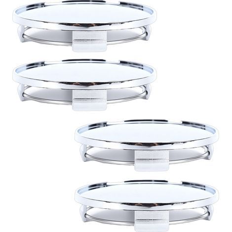 4 pièces capuchons centraux de roue de voiture 68mm/2,68 pouces OD 62mm/2,44 pouces ID moyeu de jante de véhicule ABS pour camion berline SUV (1/5)
