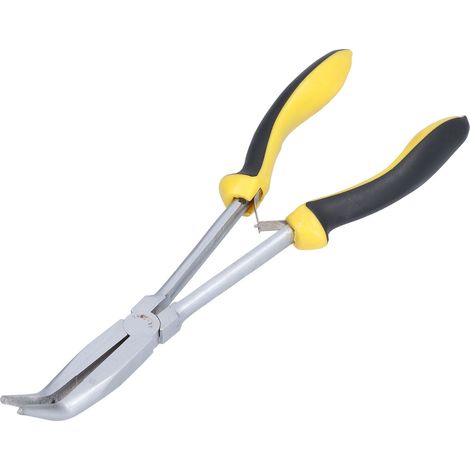 SK-285B 11 Zoll 60° gebogene Spitzzange, lange gebogene Zange für manuelle Wartungsarbeiten, Präzisionswerkzeug, konische Spitze, für professionelle und Heimwerkeranwendungen. (1/5)