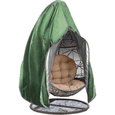 Housse anti-poussière pour balancelle d'extérieur, balancelle, chaise berçante, balancelle d'intérieur, balancelle verte (1/4)