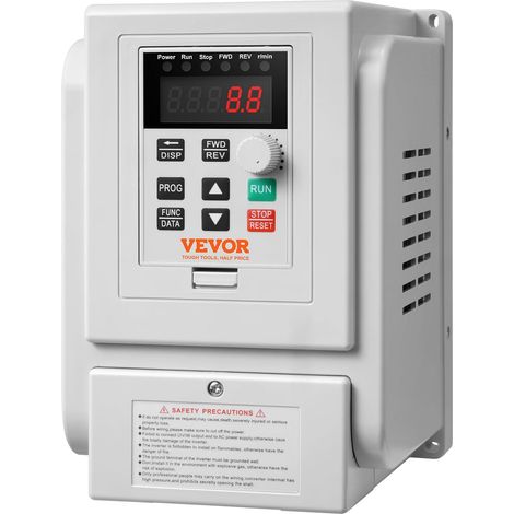 2,2 kW Frequenzumrichter 3 PS 10 A 0-400 Hz VFD-Frequenzumrichter mit einphasigem Eingang, dreiphasigem Ausgang, Drehzahlregler, schnelle Kühlung für Maschinenmotor (1/5)