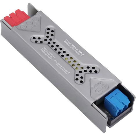 Alimentation LED 12V 60W Stabilisée, Transformateur LED 220V vers 12V, Bornes à Pression Sans Vis, Boîtier Aluminium Silencieux, Protection Court-Circuit Surcharge, Usage Intérieur (1/5)