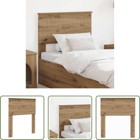 vidaXL Cabecero Roble artisan Madera de ingeniería (1/5)