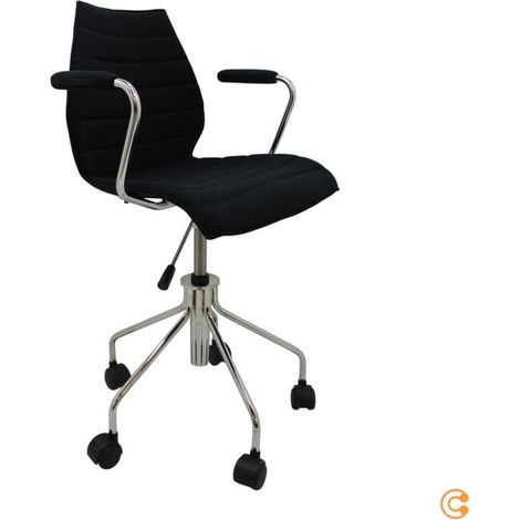 [GEBRAUCHT] B-Ware Kartell Maui Soft Trevira Bürostuhl Drehstuhl Armlehnen höhenverstellbar 49-57cm (1/2)
