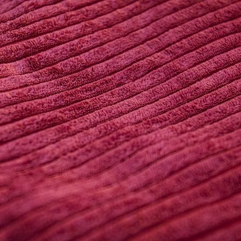 Housse Vide Pouf Poire XL Intérieur Velours Côtelé Cerise BiG52 (1/4)