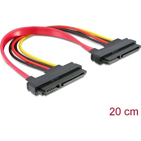 Delock cable sata 22pin  22pin female / female 20cm
