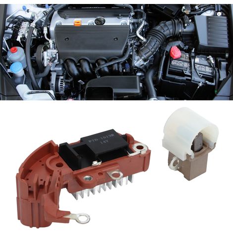 Porte-balais de régulateur de tension d'alternateur avec balai pour HONDA CR-V Odyssey S2000 (référence : FTD-1513B) (couleur aléatoire) (1/5)
