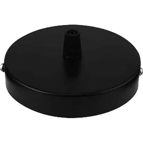 Großhandel Pendelleuchte, Deckenpaneel, gerades Paneel, runder Sockel, 80 x 25 mm Rahmen, DIY-Beleuchtungszubehör – schwarz
