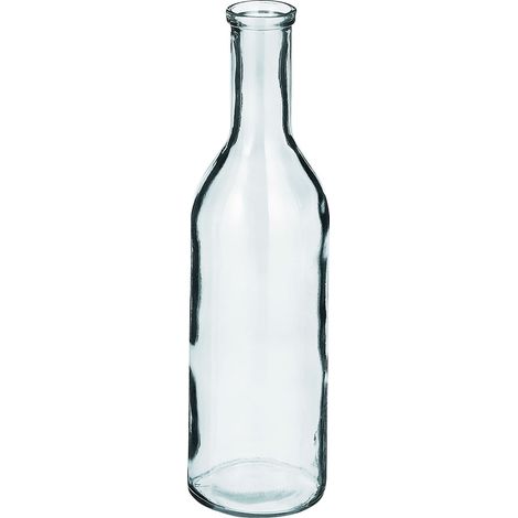Rioja Glasflasche Ø 15 x 50 cm transparent Dekofigur
