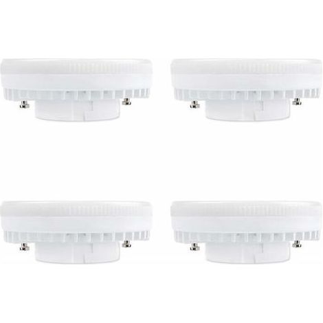 Ampoule LED GX53 9W, Blanc Froid 6000K, 120°, Équivalent Lampe CFL GX53 15W-18W, 900LM, Non-dimmable, Spot LED Encastrable pour Meuble Cuisine/Plafond/Armoire, Lot de 4 (1/5)