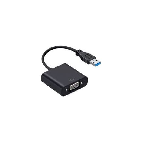 Adaptateur USB 3.0 vers VGA, convertisseur Adaptateur vidéo USB vers VGA Affichage Multi-écrans Adaptateur de câble Externe pour Windows 10/8.1/8/7/XP - Crezuo (1/4)