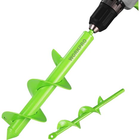 Tarière De Jardin Pour Perceuse, Mèche Hélicoïdale Spirale, Outil De Creusement Sans Fil Pour Plantation Et Perçage (8 × 30 cm (1/5)