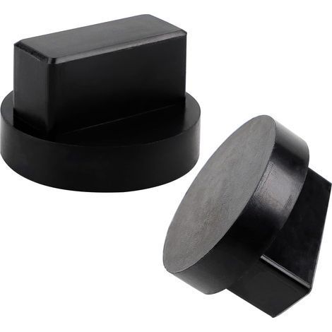 2 Pcs Jack Pad en Caoutchouc (65x40mm) Universal Jacking Tampon pour Protecteur de les voitures et les VUS pour Crics et Elévateurs (1/5)