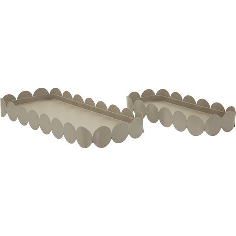 SATURNO Rechteckige Taschen, Taupe, Paar, 40 x 16,5 x 4,5–29 x 12 x 4,5 cm (1/5)