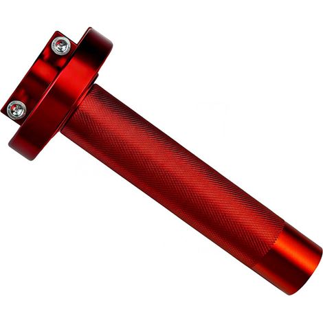 Manopola dell'acceleratore per moto con superficie antiscivolo - Rossa (1/2)