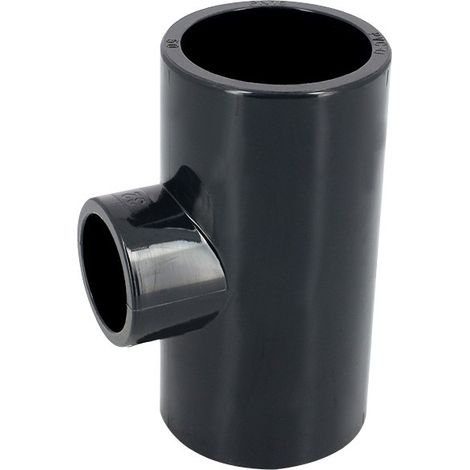 Raccord PVC pression - Té 90° réduit PVC pression à coller FF Ø63-20