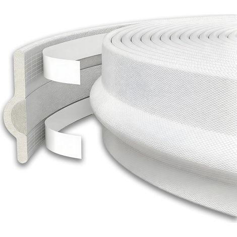 6M Joint Porte Fênetre Autocollante, Bande d'étanchéité pour Fênetres Isolant Phonique Contre le Vent, Joint Fênetre Isolation Anti Froid, Blanche Joint de Porte (1/5)