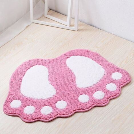 Tappetino antiscivolo per bagno (rosa), 67x48 cm, ad asciugatura rapida, adatto a camere da letto, cucine e corridoi, facile da pulire e mantenere, migliora la sicurezza della tua casa