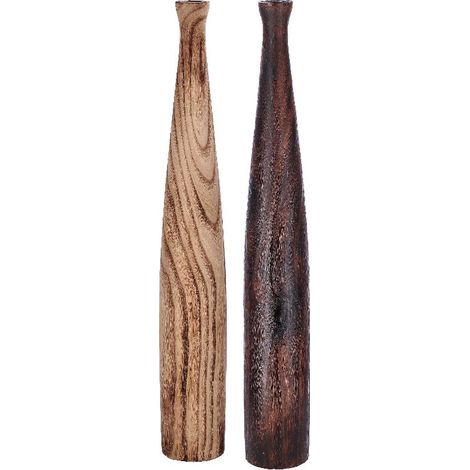 1 Pezzo Vaso Decorativo Casa in Legno Henry 10 x 80 cm 2 Colori (1/2)