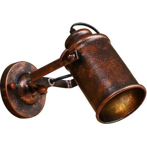 Industrial Wall Sconce, Retro Farmhouse Indoor Wall Light, Vintage Wall Sconce, Bedside Lamp for Living Room, Bedroom, Bedside (1/5)
